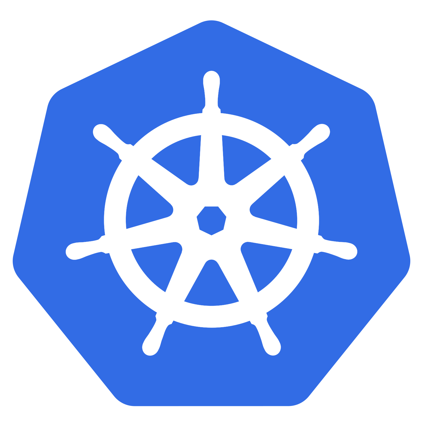 Kubernetes container orchestration platform logo